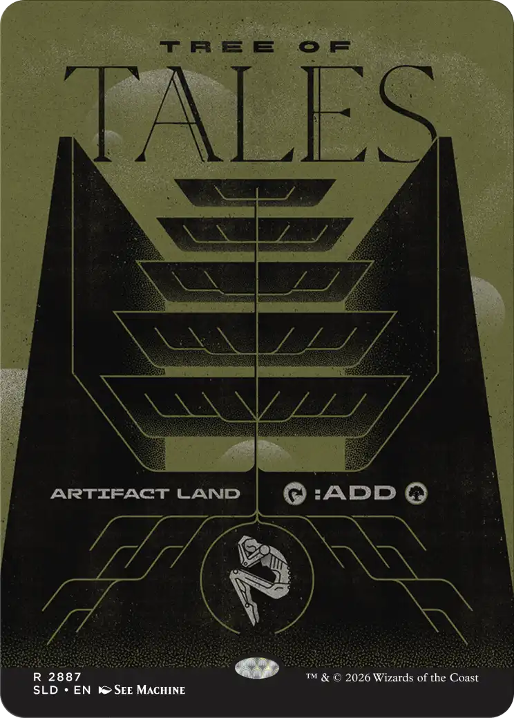 Corn Maze Secret Lair card: Tree of Tales