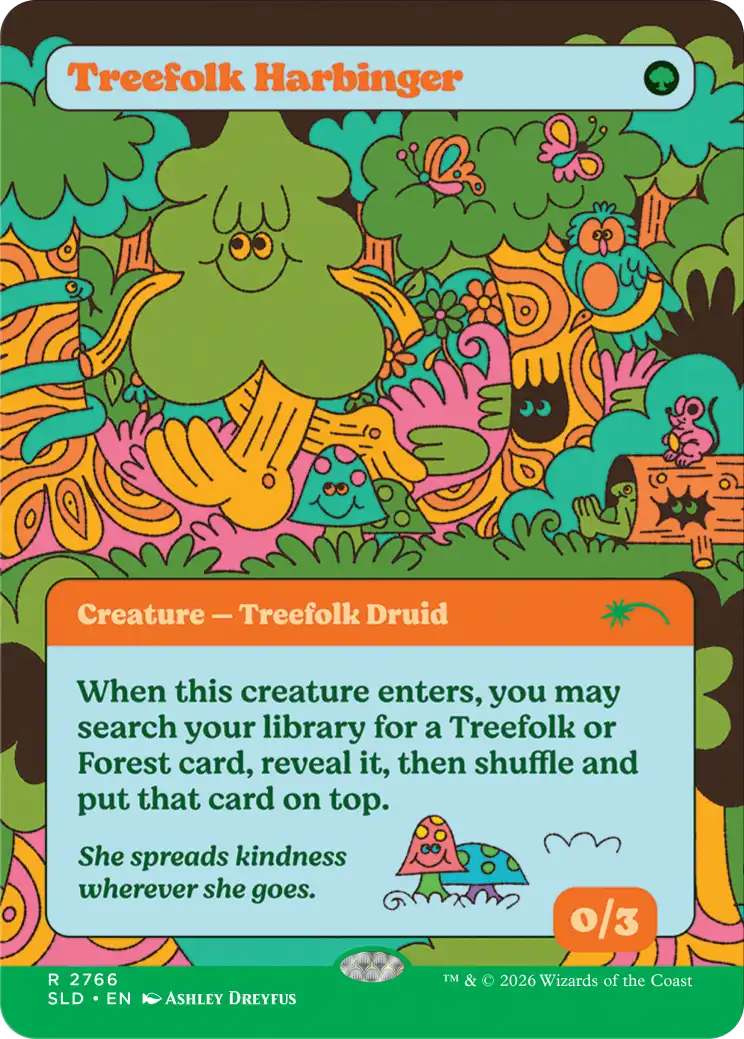 Corn Maze Secret Lair card: Treefolk Harbinger