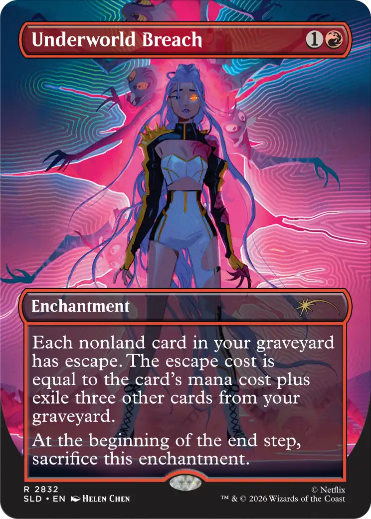 Corn Maze Secret Lair card: Underworld Breach
