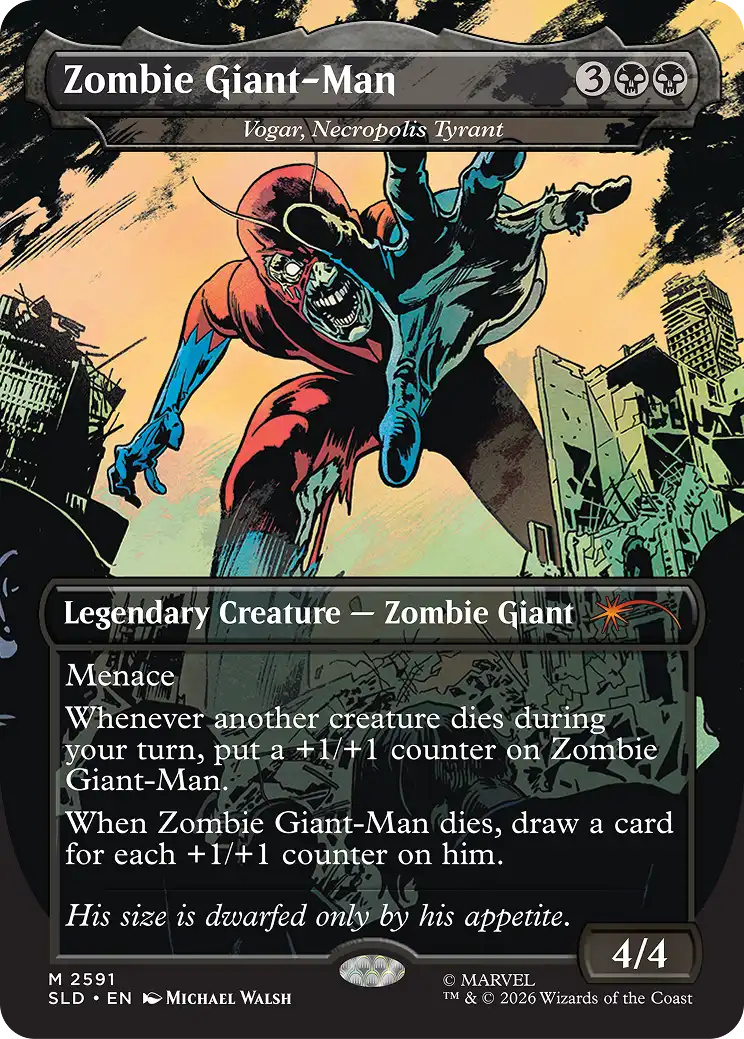 Corn Maze Secret Lair card: Vogar, Necropolis Tyrant