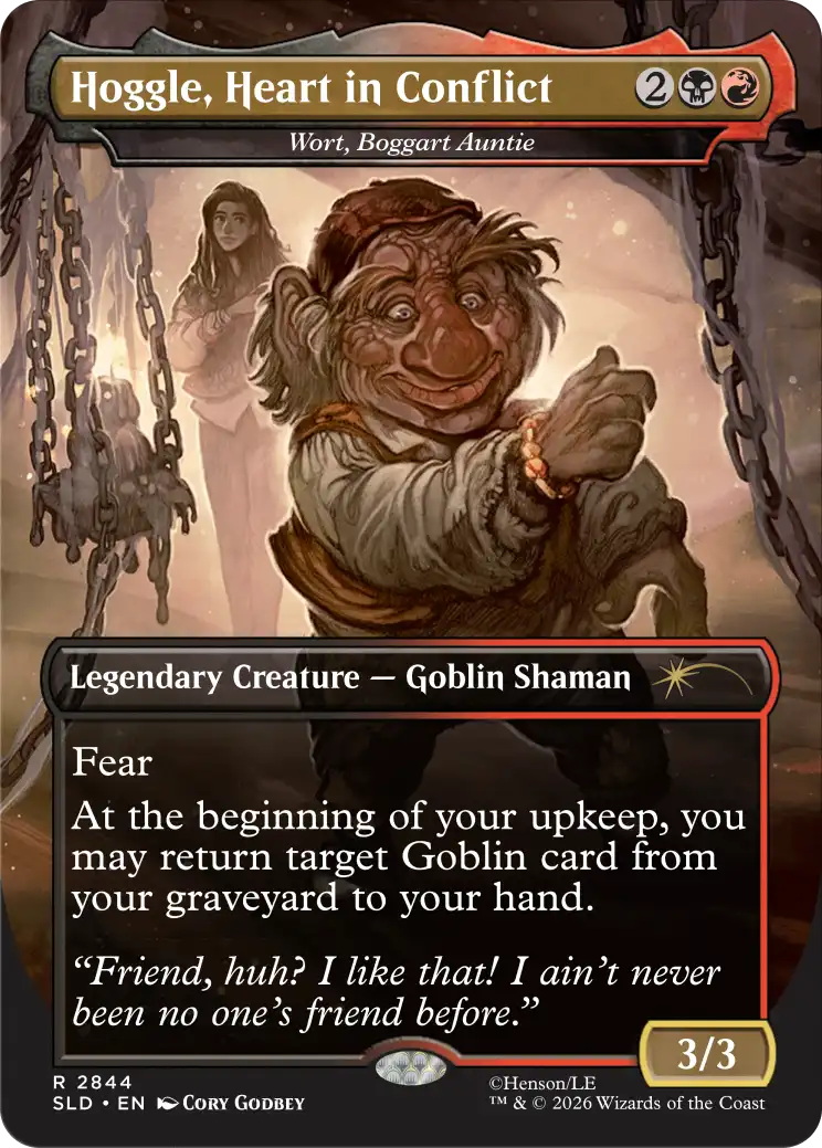 Corn Maze Secret Lair card: Wort, Boggart Auntie