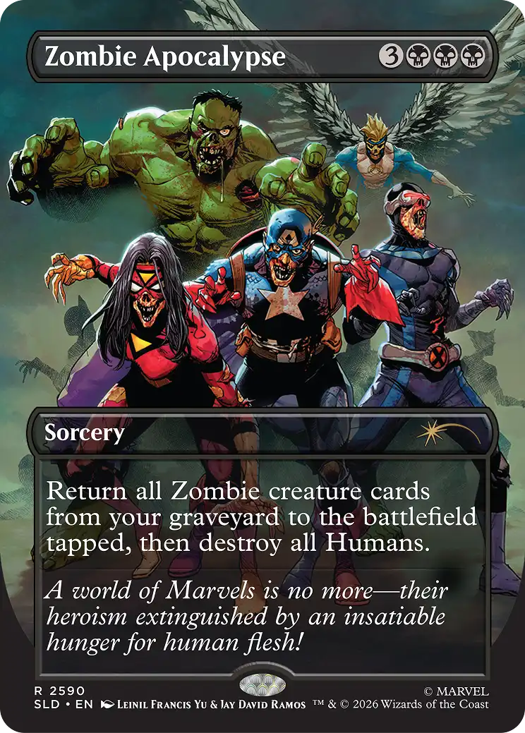 Corn Maze Secret Lair card: Zombie Apocalypse