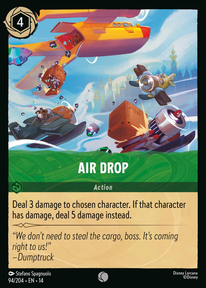 Air Drop, common Emerald action from Hyperia City