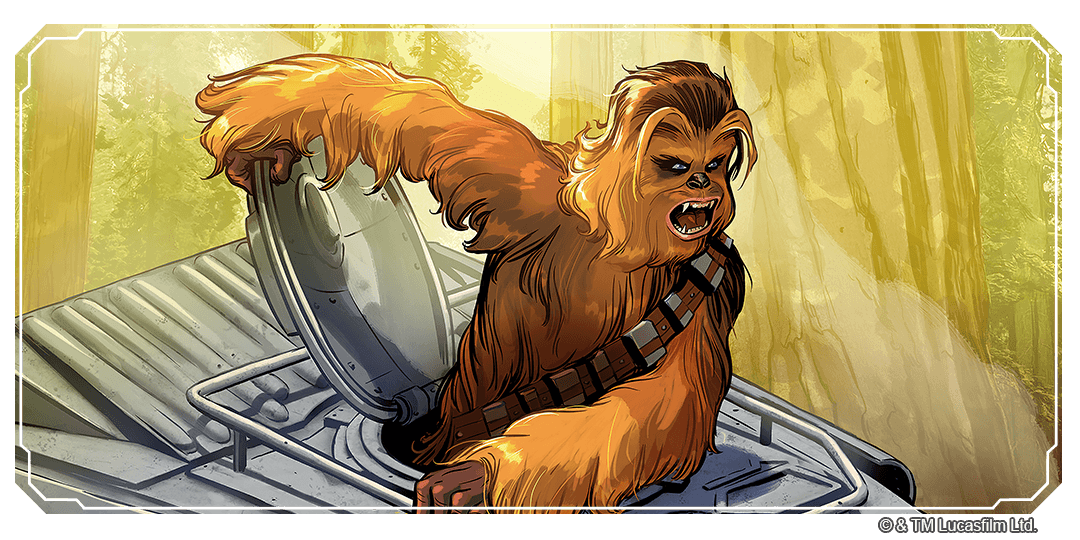 Chewbacca illustration from the Homeworlds Spotlight Deck preview
