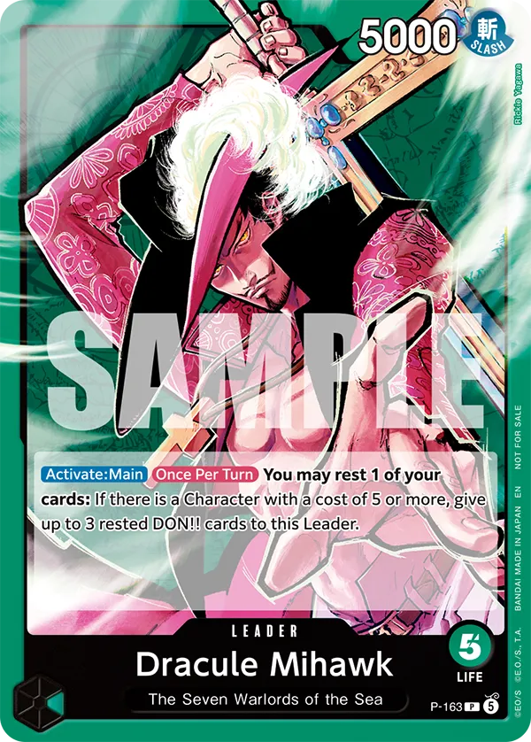 Official P-163 Dracule Mihawk sample showing its revised DON attachment ability