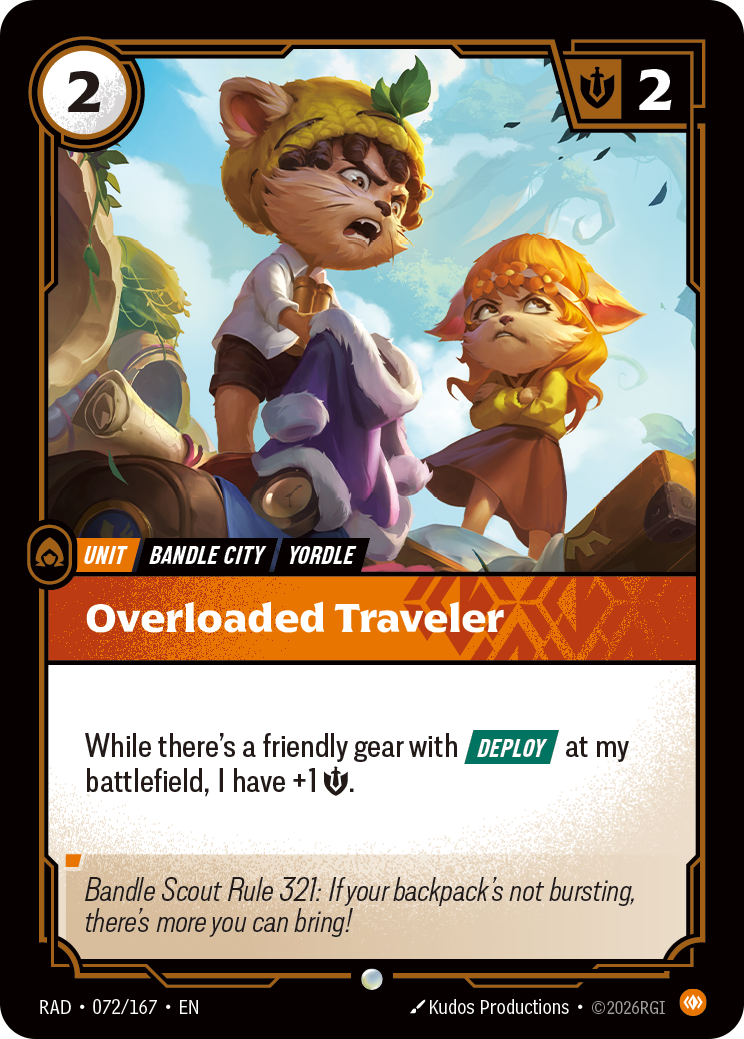 Overloaded Traveler RAD-072/167 card
