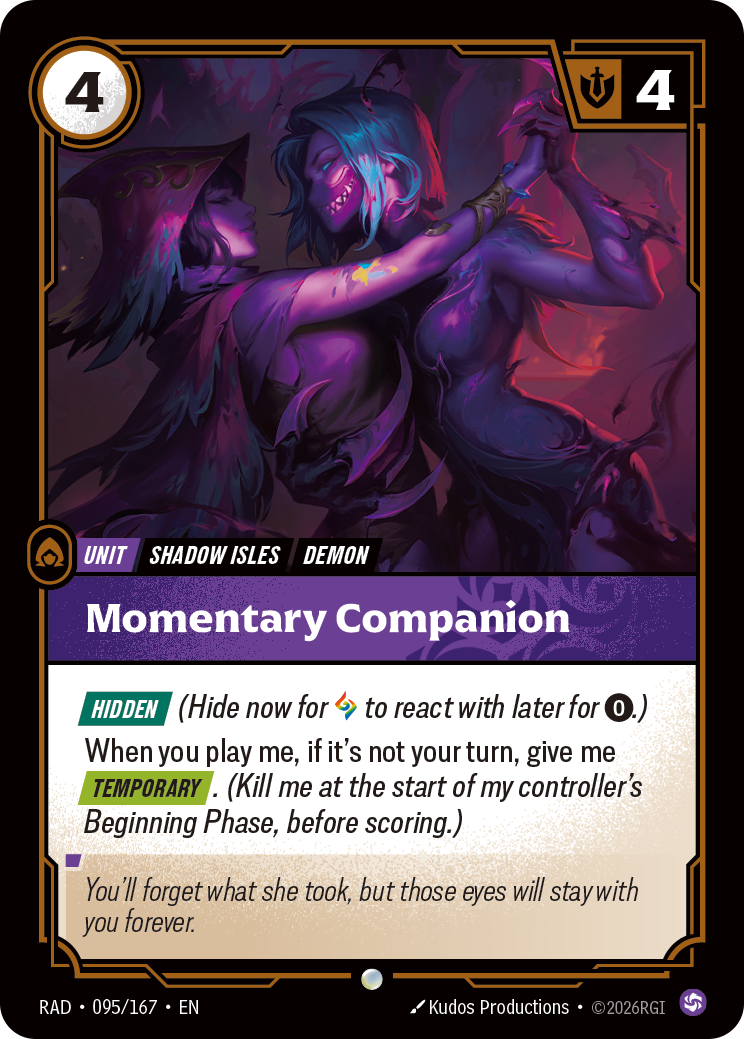 Momentary Companion RAD-095/167 card