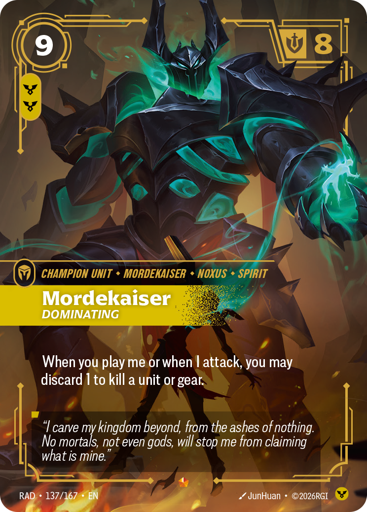 Mordekaiser RAD-137/167 card