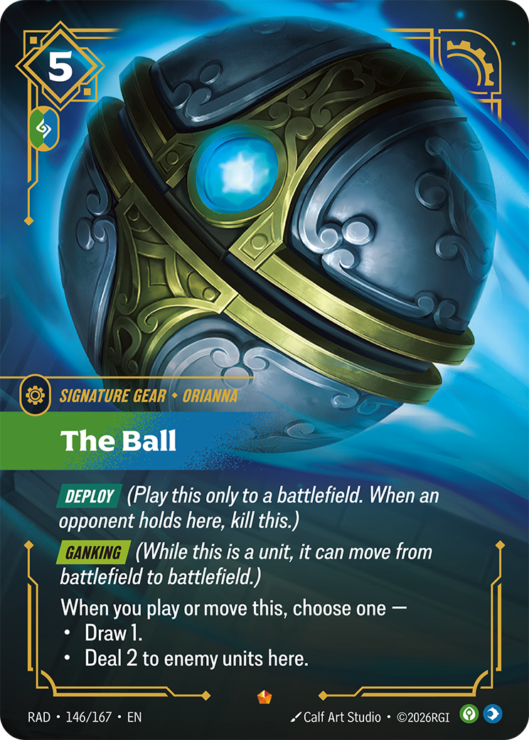 The Ball RAD-146/167 card