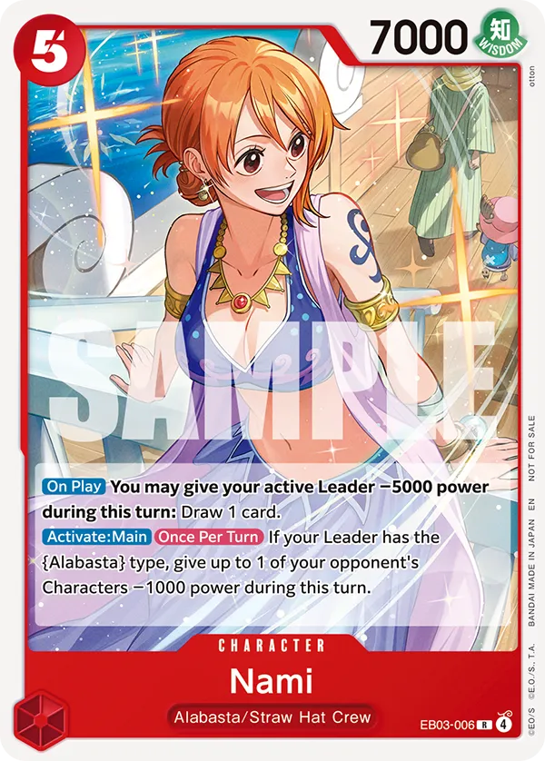 EB03-006 Nami Heroines Battle participation promo