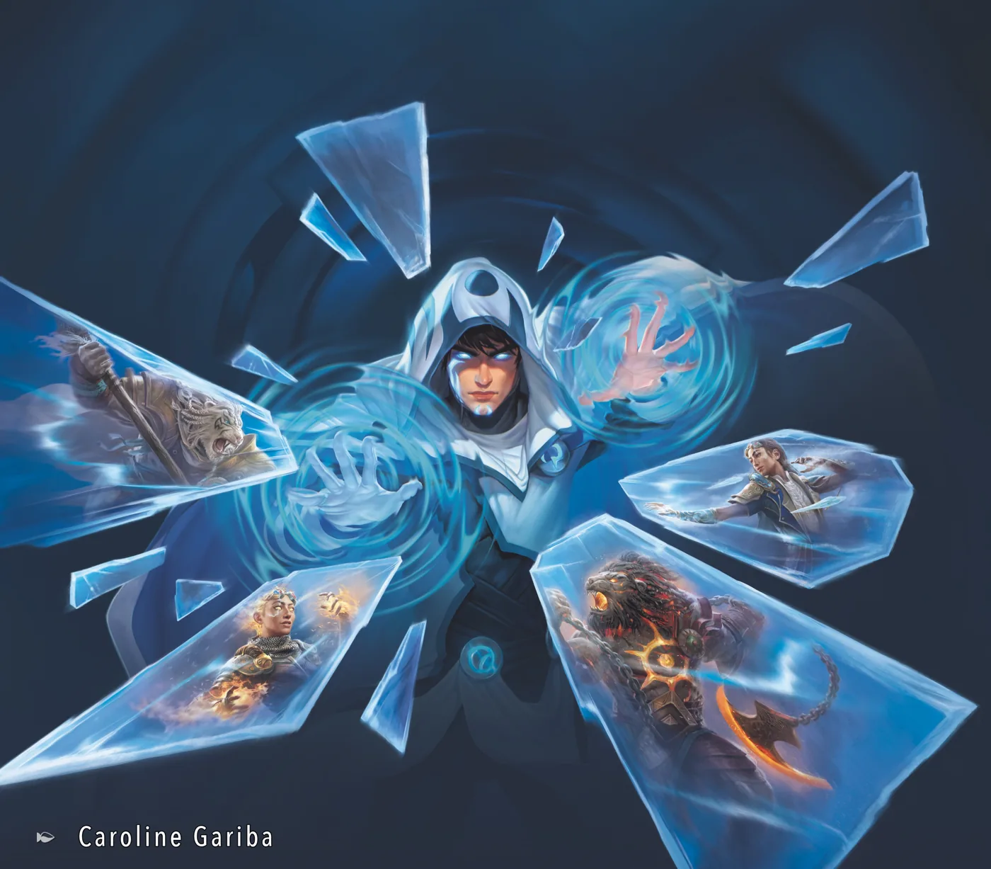 Jace navigating fractured realities in official Beijing event artwork