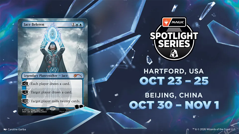 Magic Spotlight Fracture banner showing Hartford and Beijing event weekends