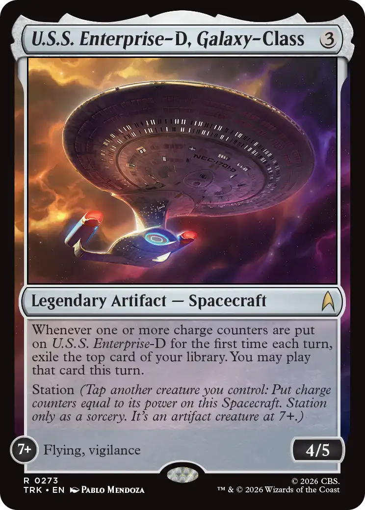 U.S.S. Enterprise-D, Galaxy-Class, Star Trek TRK 0273