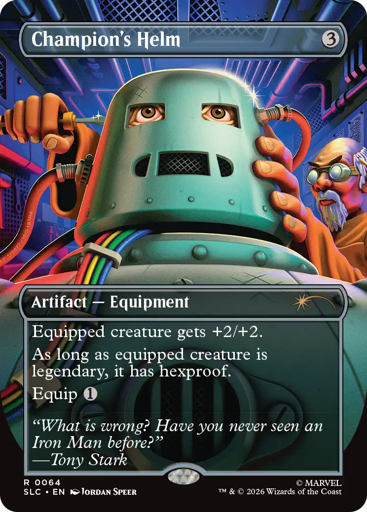 Champion's Helm in the announced Secret Lair artwork