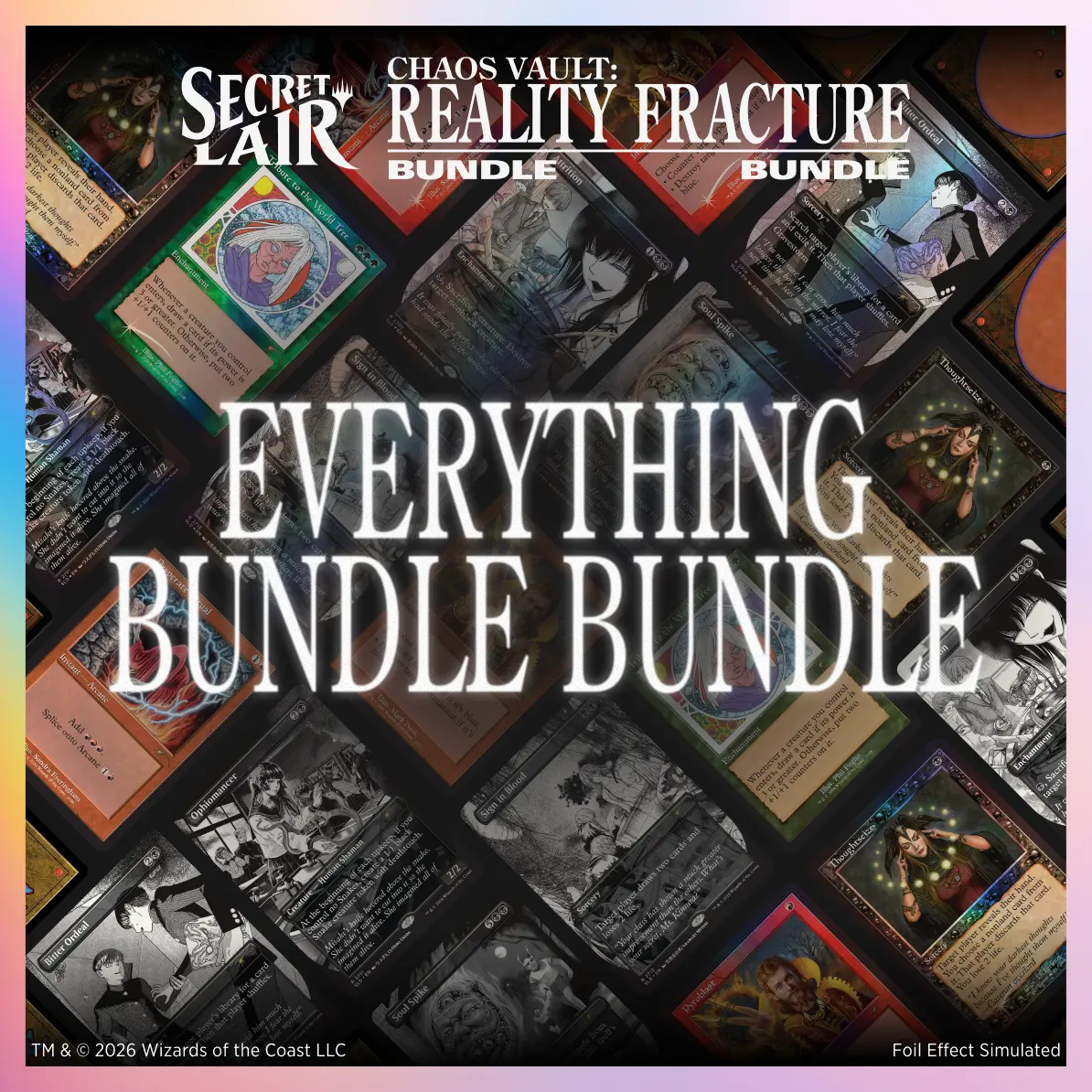 Reality Fracture Everything Edition package in the announced Secret Lair artwork