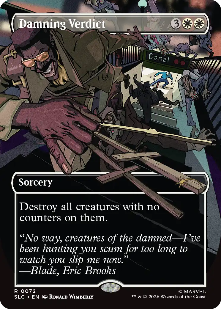 Damning Verdict in the announced Secret Lair artwork