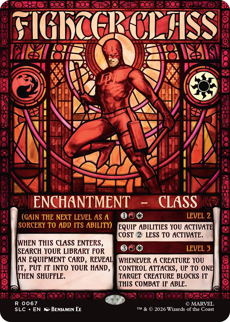 Fighter Class in the announced Secret Lair artwork