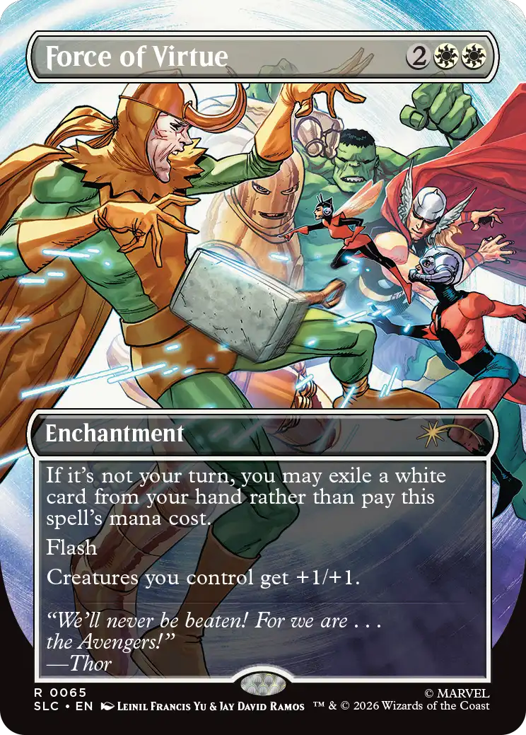 Force of Virtue in the announced Secret Lair artwork