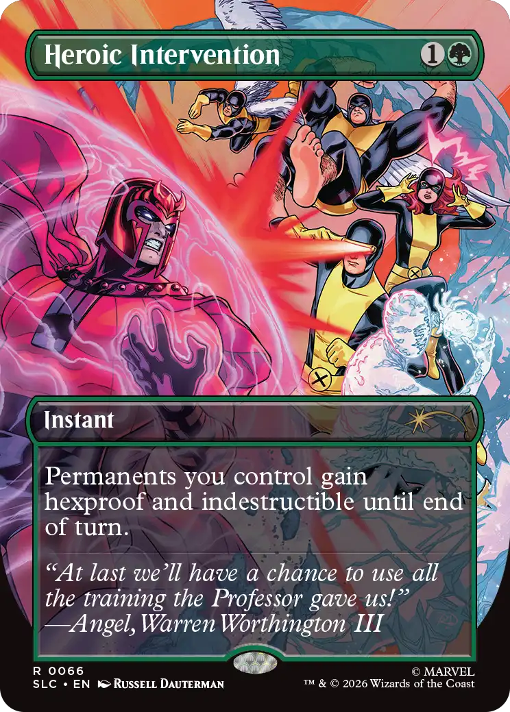 Heroic Intervention in the announced Secret Lair artwork