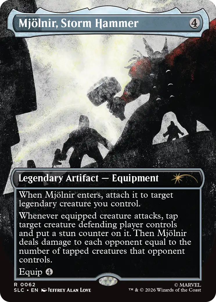 Mjölnir, Storm Hammer in the announced Secret Lair artwork