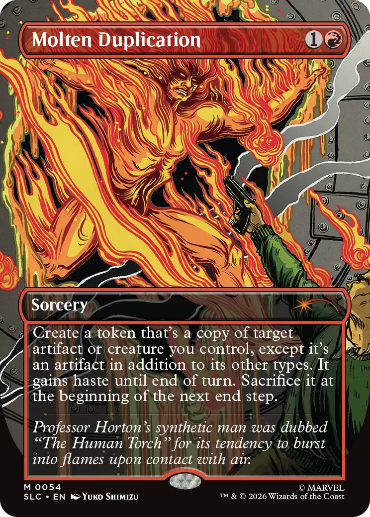 Molten Duplication in the announced Secret Lair artwork