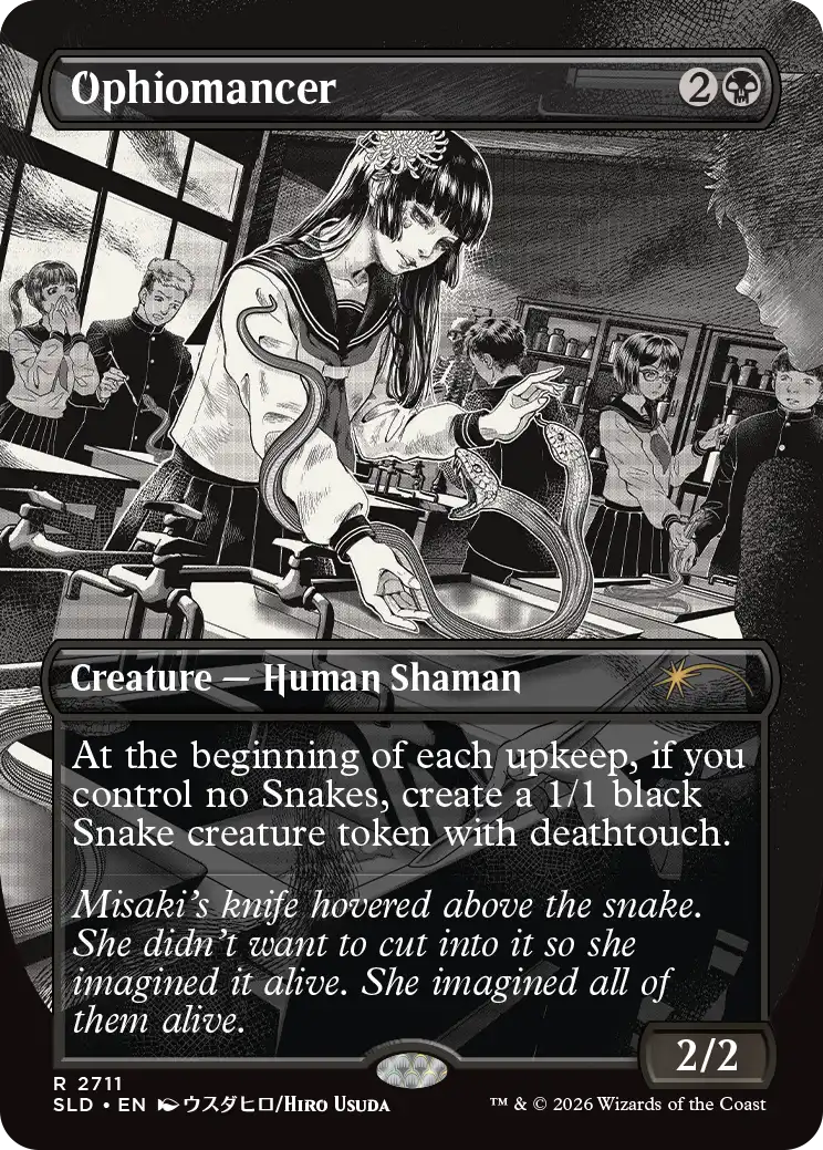 Ophiomancer in the announced Secret Lair artwork