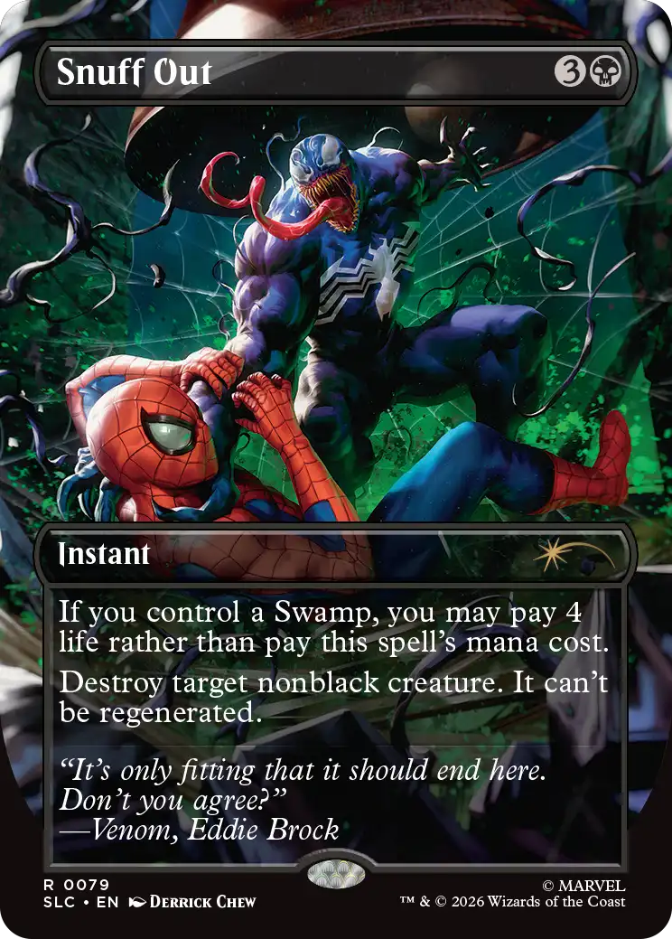Snuff Out in the announced Secret Lair artwork