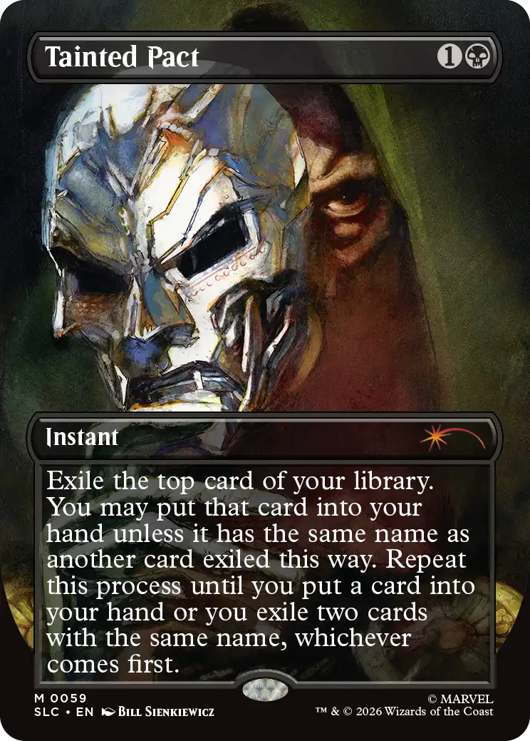 Tainted Pact in the announced Secret Lair artwork