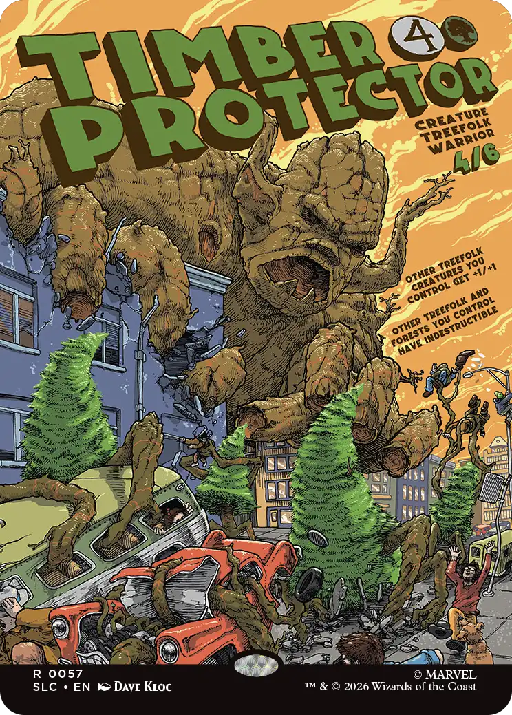 Timber Protector in the announced Secret Lair artwork
