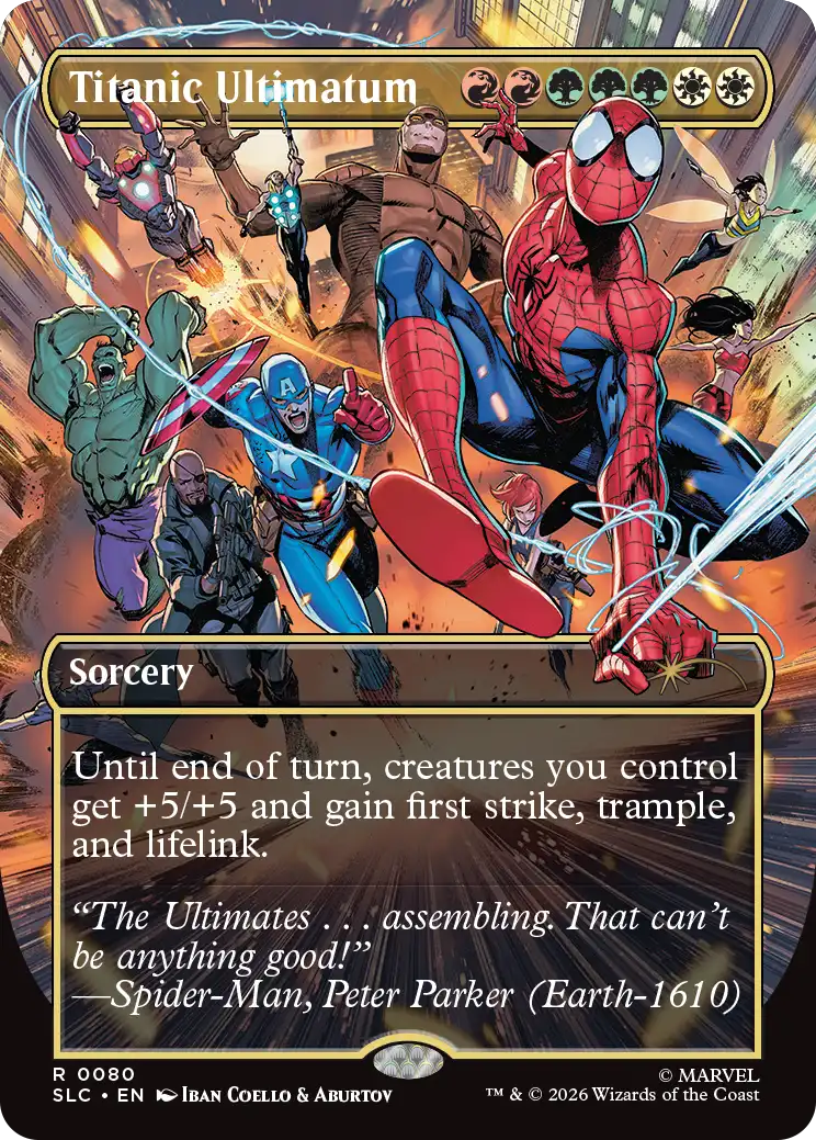Titanic Ultimatum in the announced Secret Lair artwork