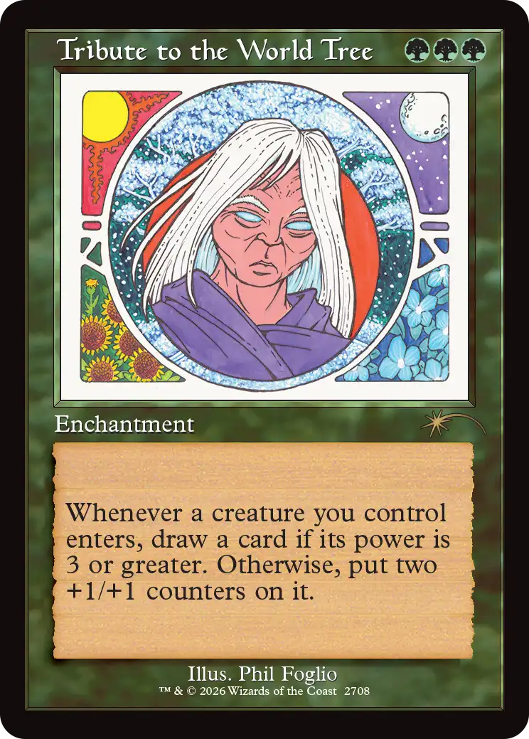 Tribute to the World Tree in the announced Secret Lair artwork
