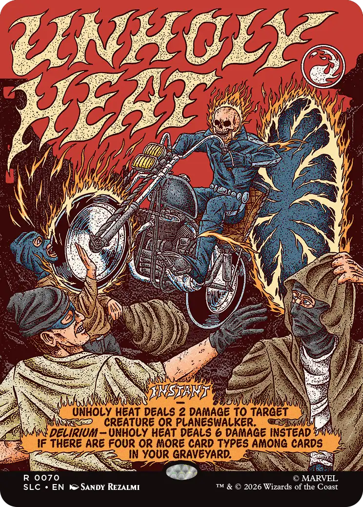 Unholy Heat in the announced Secret Lair artwork