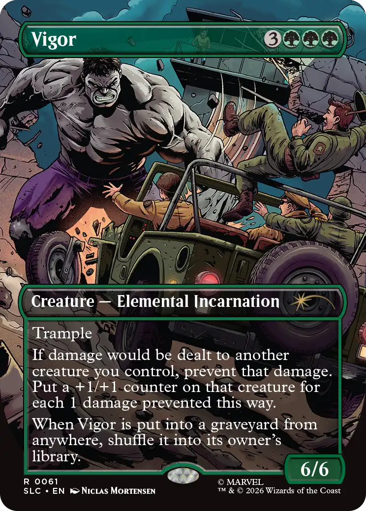 Vigor in the announced Secret Lair artwork