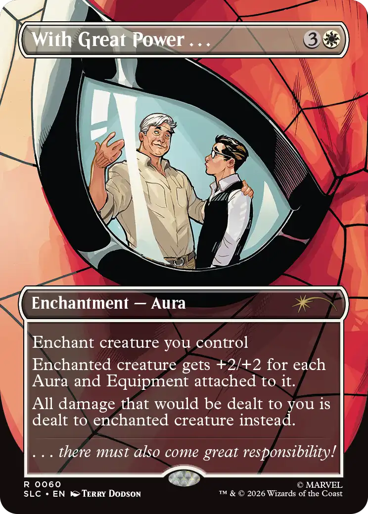 With Great Power . . . in the announced Secret Lair artwork