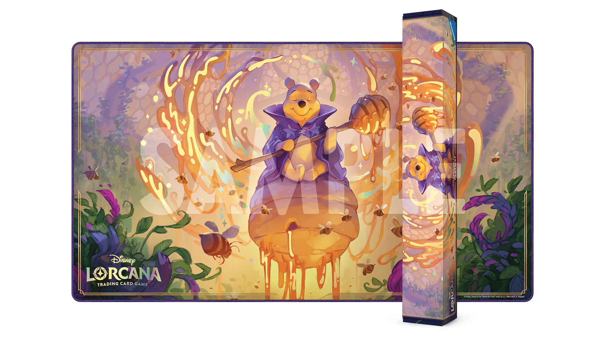 Official Winnie the Pooh, Hunny Wizard Premium Foil Playmat and packaging