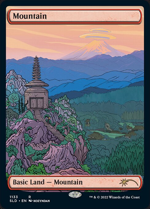 Mountain, Secret Lair #1133, full-art by kozyndan