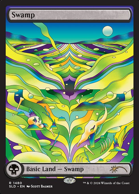 Swamp, Secret Lair #1480, full-art by Scott Balmer