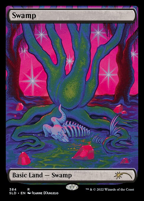 Swamp, Secret Lair #384, full-art by Jeanne D'Angelo