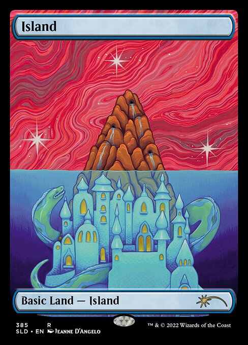 Island, Secret Lair #385, full-art by Jeanne D'Angelo