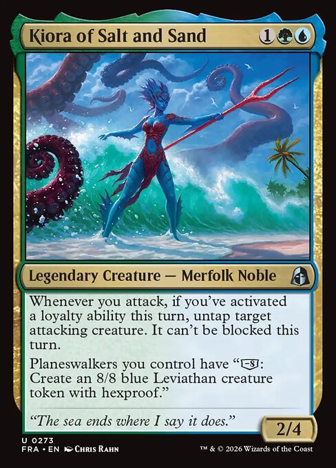 Kiora of Salt and Sand regular Reality Fracture card, collector number 273