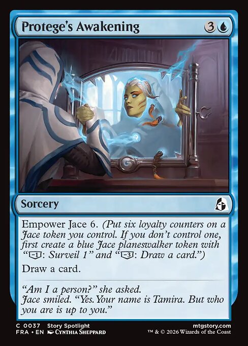 Protege's Awakening regular Reality Fracture card, collector number 37