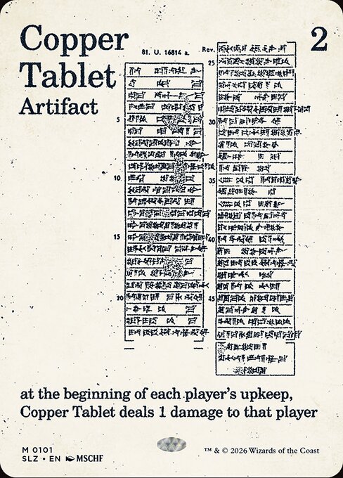 Copper Tablet, The Zeta Set Photocopy printing 101