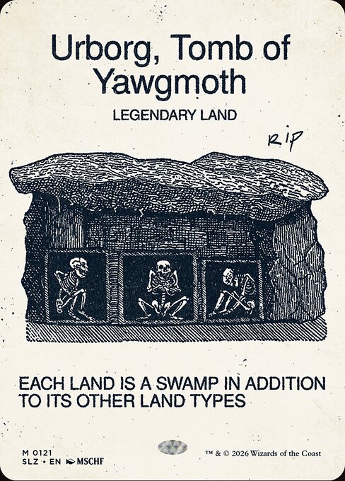 Urborg, Tomb of Yawgmoth, The Zeta Set Photocopy printing 121