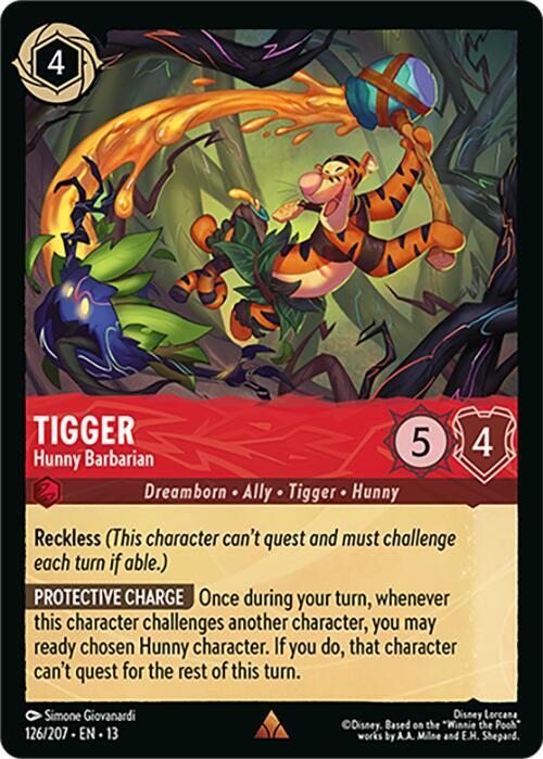Tigger - Hunny Barbarian, 126/207, exact priced printing