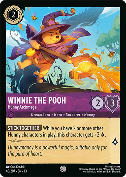 Winnie the Pooh - Hunny Archmage, 40/207, exact priced printing