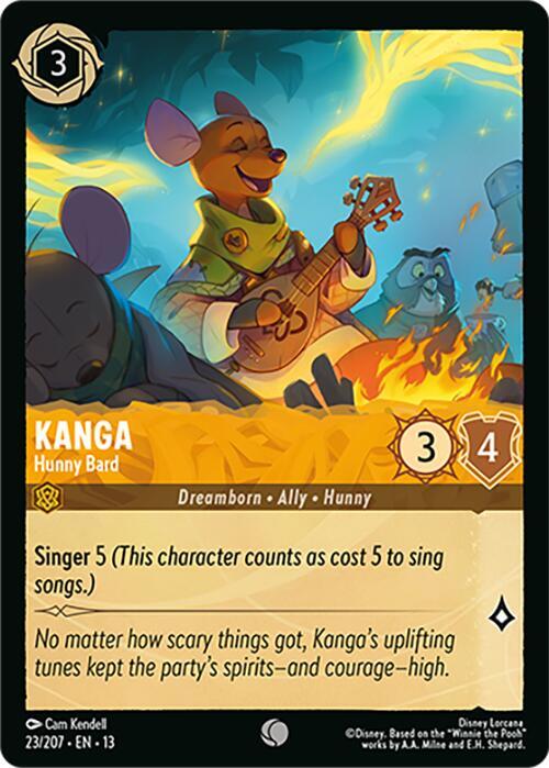 Kanga - Hunny Bard, 23/207, exact priced printing