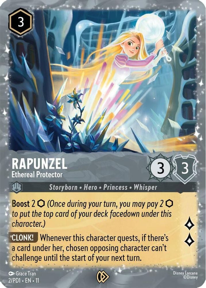 Rapunzel Ethereal Protector special foil promo card