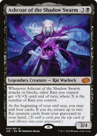 Ashcoat of the Shadow Swarm card, J22 number 19