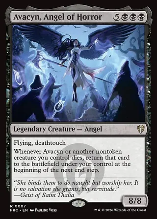 Avacyn, Angel of Horror card, FRC number 7
