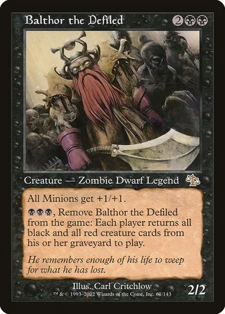 Balthor the Defiled card, JUD number 61